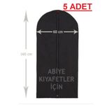 Coco Life (5 ADET) Abiye Elbise Kılıf Gamboç 60x160 Siyah Tela Nonvoven Uzun Boy