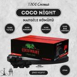 Coco Night #27mm 20Kg Hindistan Cevizi Küp Nargile Kömürü - Siyah