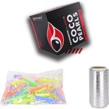 Coco Pearls Nargile Kömürü Cocopearls + Sipsi + Rulo Nargile Folyosu Eko Set Malibravo