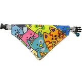 Coco Pet Desenli Kedi Fular Bandana Kedi Boyun Tasması Colourful Cat - Renkli
