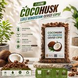 Cocohusk 1 Litre Lifli Hindistan Cevizi Cipsi Orkide Toprağı Saksı Bitkileri Doğal Coco Chips - Genel - Çok Renkli