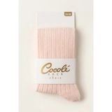 Cocole Socks Kız Bebek Külotlu Çorabı - Pamuklu Açık Pembe Derby Çizgili 0-24 Ay - 6-12 Ay