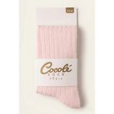 Cocole Socks Kız Bebek Külotlu Çorabı - Pamuklu Pembe Derby Çizgili 0-24 Ay - 12-18 Ay