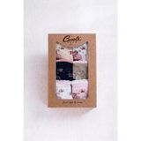 Cocole Socks Kız Bebek Soket Çorabı Kraft Kutulu 6'lı Set Pamuklu 0-1 Çiçek & Bisiklet Temalı - 0 - 1 Yaş - Çok Renkli