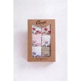 Cocole Socks Kız Bebek Soket Çorabı Kraft Kutulu 6'lı Set Pamuklu 0-1 Güllü - 0 - 1 Yaş - Çok Renkli