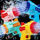 Cocoloco Home 21 Kanal Pilli Baloncuk Makinesi Köpük Tabancası Bubble Gun Machine Köpük Likit Hediyeli 1 Adet Büyük Boy
