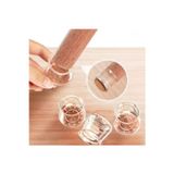 Cocoloco Home 4 Adet Keçeli Şeffaf Silikon Sandalye Ayak Koruyucu Seti Sessiz, Çizmez, Kaymaz Mobilya Koruma