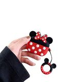 Cocomii 3D AirPods Pro Kılıf - 3D Karikatür - İnce - Hafif - Mat - Anahtarlık Halkası 3D Karikatür Karakterler Karikatür - Lüks Estetik Kulaklık Kılıfı Apple AirPods Pro (Minnie) ile Uyumlu