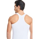 Coconat Erkek Beyaz Sporcu Atleti,%100 Cotton, Kalın Askılı, XL Beden