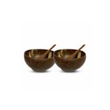 Coconut Products 2'li Hindistan Cevizi Kase, Kaşık Ve Kase Altlığı - Bowl Kasesi - Coconut Bowl