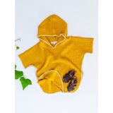 Cocoon %100 Pamuk 4 Katlı Müslin Bebek Pançosu Köri - Kahverengi - 4 - 5 Yaş