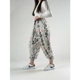 COCOPELLI Chinese Beyaz Kadın Pileli Jogger Pantolon COC2833