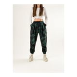 COCOPELLI Chinese Desenli Pileli Kadın Jogger Pantolon COC2679