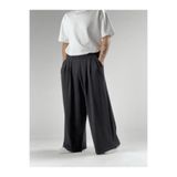 COCOPELLI Erkek Siyah Wide Leg Bol Paça Oversize Samurai Pantolon COC2904