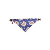 Cocopet Gözlüklü Kedi Desenli Ayarlanabilir Fular Bandana Kedi Tasması