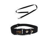 Cocopet Köpek Boyun Tasması Gezdirme Ipi Small Siyah Küçük Irklar Için 25-40 Cm
