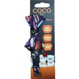 Cocopet Papyon Mor Desenli Ayarlanabilir Kedi ve Minik Köpek Tasması