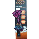 Cocopet Papyon Pembe Desenli Ayarlanabilir Kedi ve Minik Köpek Tasması
