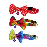 Cocopet Papyonlu Kedi Boyun Tasmas 3 Lü Set Papyonlu Zilli 17-30 Cm Ayarlanabilir Kedi Papyon Fiyonk