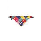 Cocopet Renkli Kediler Desenli Ayarlanabilir Fular Bandana Kedi Tasması