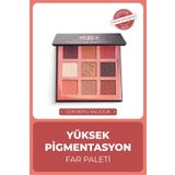 Cocosh She Exciting Autumn 9 Renk Göz Farı Paleti, Yüksek Pigmentasyon, Topaklanmaz, Kolay Dağılım