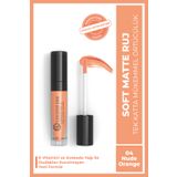 Cocosh She Soft Matte Likit Mat Ruj, E Vitamini, Avokado Yağı, Kremsi Doku, Mat Bitiş, Bulaşmaz (04 Nude Orange)
