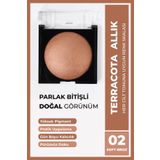 Cocosh She Terracota Allık 10 gr 02 Soft Bronz, Kolay Dağılım, Topaklanmaz, Ince-pürüzsüz Doku, Canlı Görünüm
