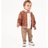 Cocosiss Leopar Erkek Çocuk Yağmurluk 3'lü Takım - 6 - 9 Ay - Kiremit