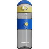 Cocosmile 580ML Silikon Gövde Düğme Desenli Rahat Içim Tritan Çocuk Matarası (Mavi) - Option-1 - 12M-Krem
