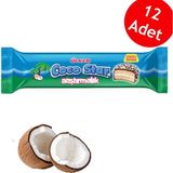 Cocostar Yuvarlak Bisküvi - Hindistan Cevizi Dolgulu Çikolata Atıştırmalık (66 GR)X12 Adet