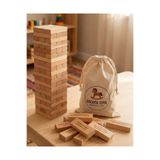 COCOTA TOYS Wooden Fun Cocota Toys Cezalı Jenga Denge Oyunu 57 Parça (Bez Kese İçeresinde)