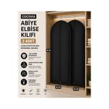 CocoVia ( 2 ADET ) Abiye Elbise Kılıfı Fermuarlı Elbise Kılıfı Gamboç 60x160 Siyah