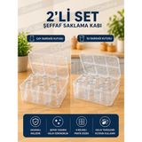 Cocovia 2'li Piknik Seti Pratik Bardak Taşıma Seti 6 Bölmeli Çay Bardağı Ve Su Bardağı Taşıma Kutusu Dayanıklı Malzeme