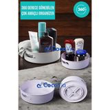 CocoVia 360 Derece Dönen Makyaj Organizer Banyo & Buzdolabı & Mutfak Düzenleyici Organizer