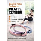 Cocovia 38 Cm Pilates Çemberi,Plates Halkası Spor Egzersiz Aleti Özel Tutmalı Model - Renkli