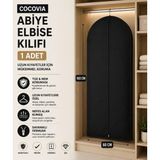 Cocovia Abiye Elbise Kılıfı Fermuarlı Elbise Kılıfı Gamboç 60 x 160 Siyah ( 1 Adet )