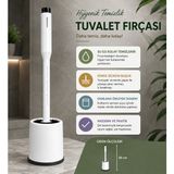 Cocovia Deterjan Hazneli Wc Fırçası Pratik Kullanım Silikon Uçlu Tuvalet Fırçası Klozet Temizleme Fırçası