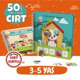 Çocuğumun Cırt Cırtlı Yapboz Tak-çıkar Aktivite Kitabı 50 Adet Cırt 3-5 Yaş, Okul Öncesi Eğitim