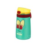 Çocuk 350 ml Pipetli Paslanmaz Çelik Termos Bpa Içermez 7 Renk (Açık Yeşil)