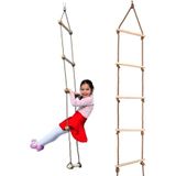 Çocuk Ahşap İp 6 Merdiven Montessori Eğitici Trapez Salıncak Tırmanma Kulesi Jimlastik Salıncağı