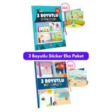 Çocuk Akademi 3 Boyutlu Stickerlı Oyun Evim ve Mevsimler Eko Paket