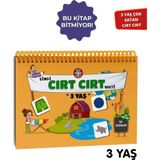 Çocuk Akademi 3 Yaş Cırt Cırtlı Etkinlik Kitabı – Okul Öncesi Çocuklar için Eğitici ve Eğlenceli Oyunlar