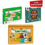 Çocuk Akademi 3 Yaş Dikkat-etkinlik Seti Ve 3 Yaş Cırt Cırtlı Vakti Kitabı