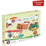 Çocuk Akademi 5 Yaş Dikkat Seti 5 Kitap 160 Sayfa Kolektif Yazarlı Zeka Geliştirme