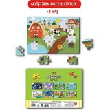 Çocuk Akademi Eğitici Puzzle Çiftlik 24 Parça 3+ Yaş İçin Eğlenceli Tasarım