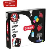 Çocuk Akademi İlk Adım Zeka Kartı 0-12 Ay Kolektif Yazarlı Eğitici Kitap Normal Boy