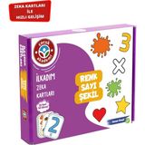 Çocuk Akademi İlk Adım Zeka Kartı Renk-Sayı-Şekil 0-3 Yaş Aralığına Uygun Eğitici Kart Seti