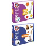 Çocuk Akademi İlk Adım Zeka Kartı Renk Sayı Şekil ve Hayvanlar Eğitici Set 25 Kart