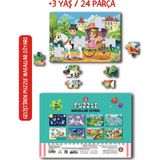 Çocuk Akademi Masallar Diyarı 24 Parça Puzzle 3+ Yaş Eğlenceli Tasarım ile Zeka Geliştirici