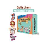Çocuk Akademi Mıknatıs Özellikli Eğlenceli Puzzle Orman Hayvanları